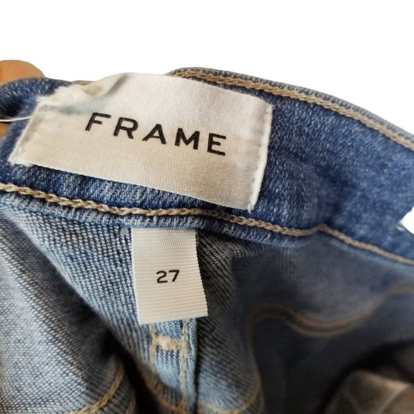 Frame Womens 27 Blue Light Wash Denim Le Skinny De - Picture 7 of 10